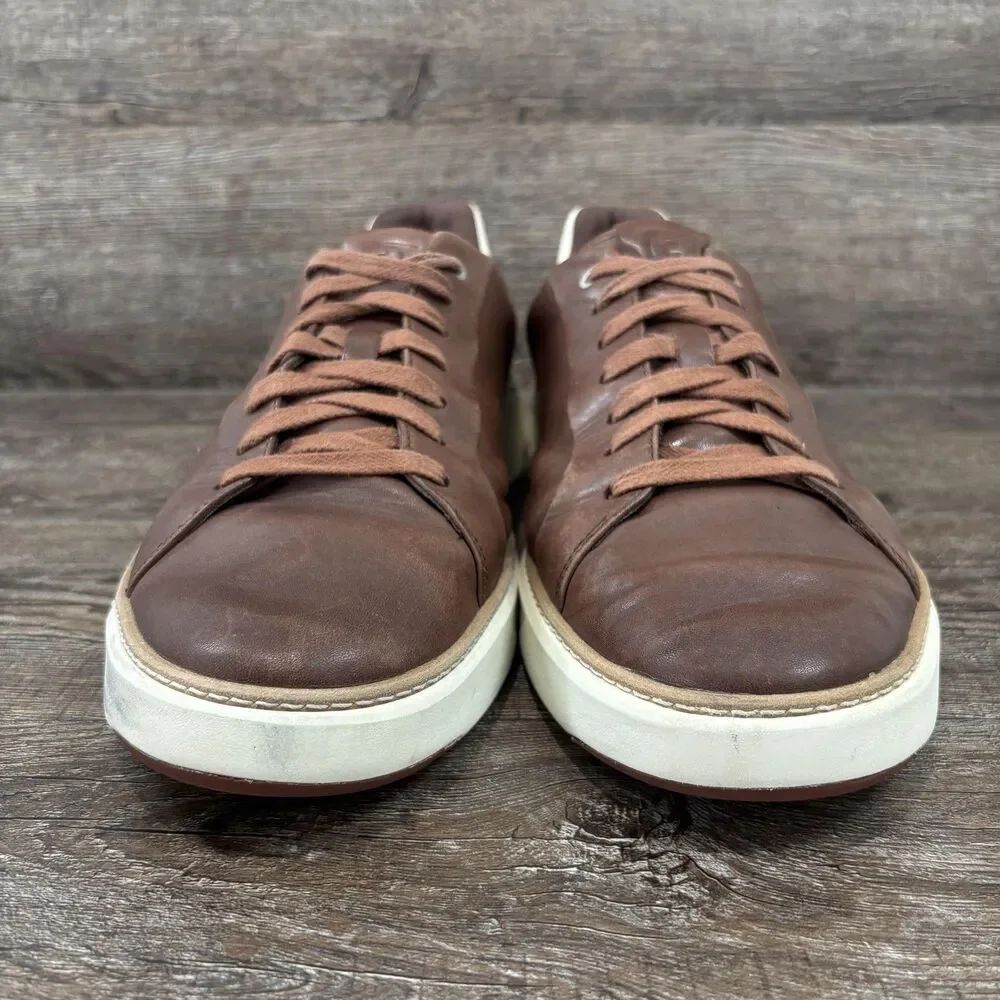Cole Haan Shoes Men's 12W Brown Leather Low Top Casual Comfort Sneakers C35138